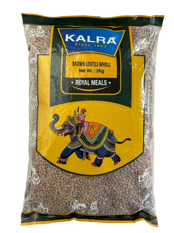 BROWN LENTILS WHOLE - 2KG