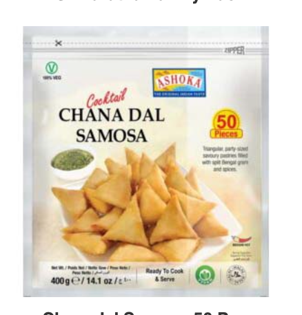 CHANA DAL MINI SAMOSA - 50STK