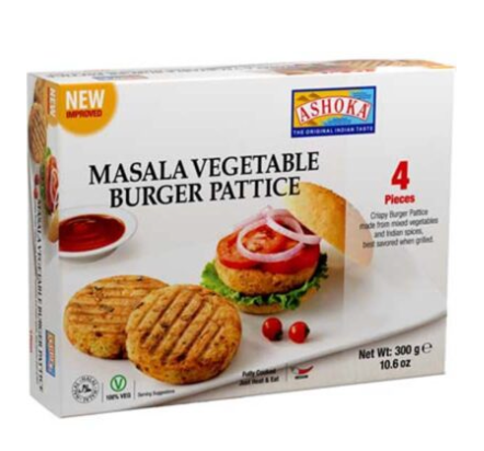 MASALA VEGETABLE BURGER PATTICE - 4STK