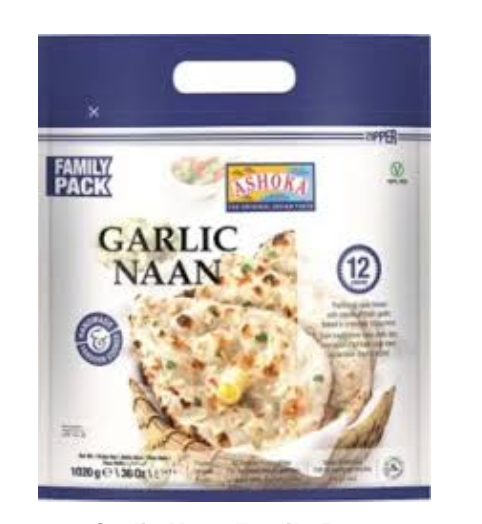 GARLIC NAAN FAMILY PACK - 12STK