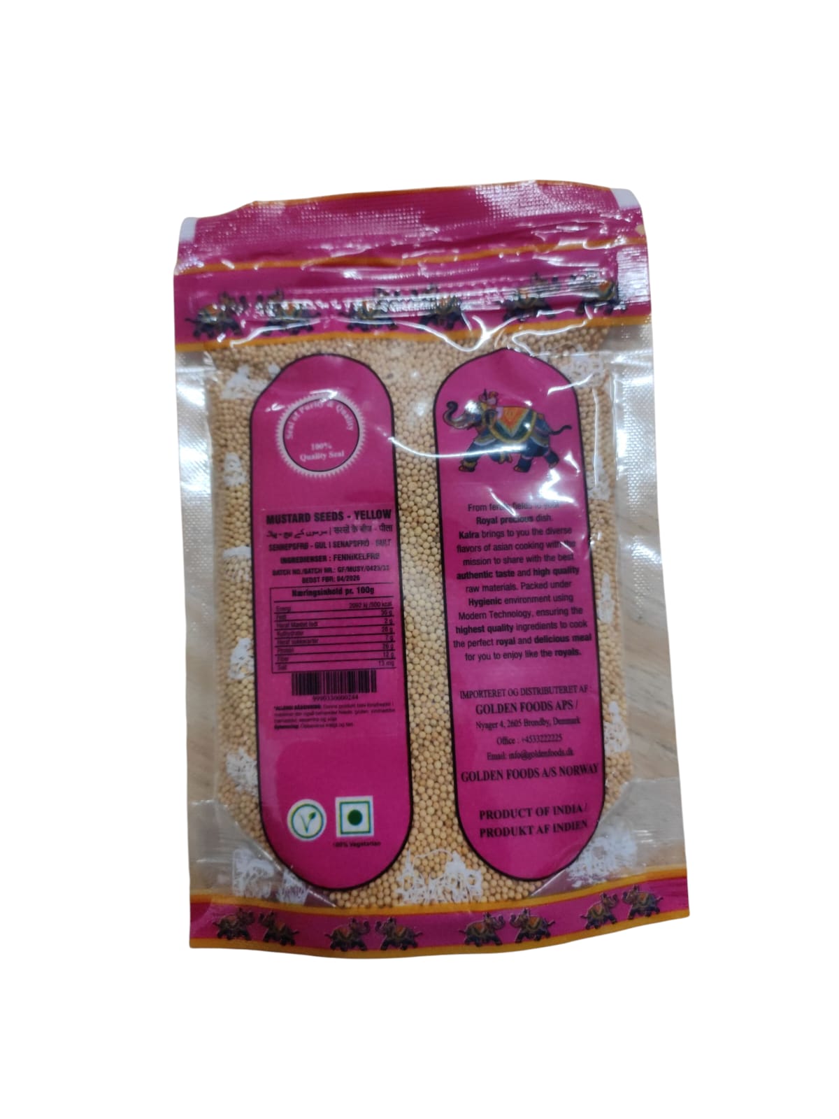 Yellow Mustard Seeds 100g