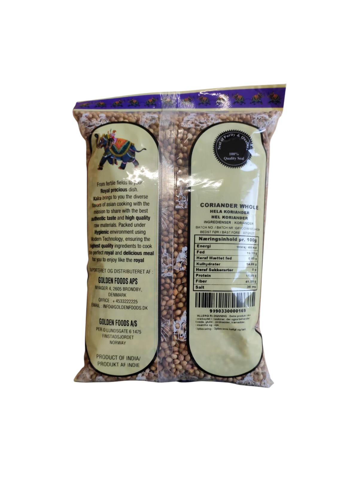 Coriander Whole 250g