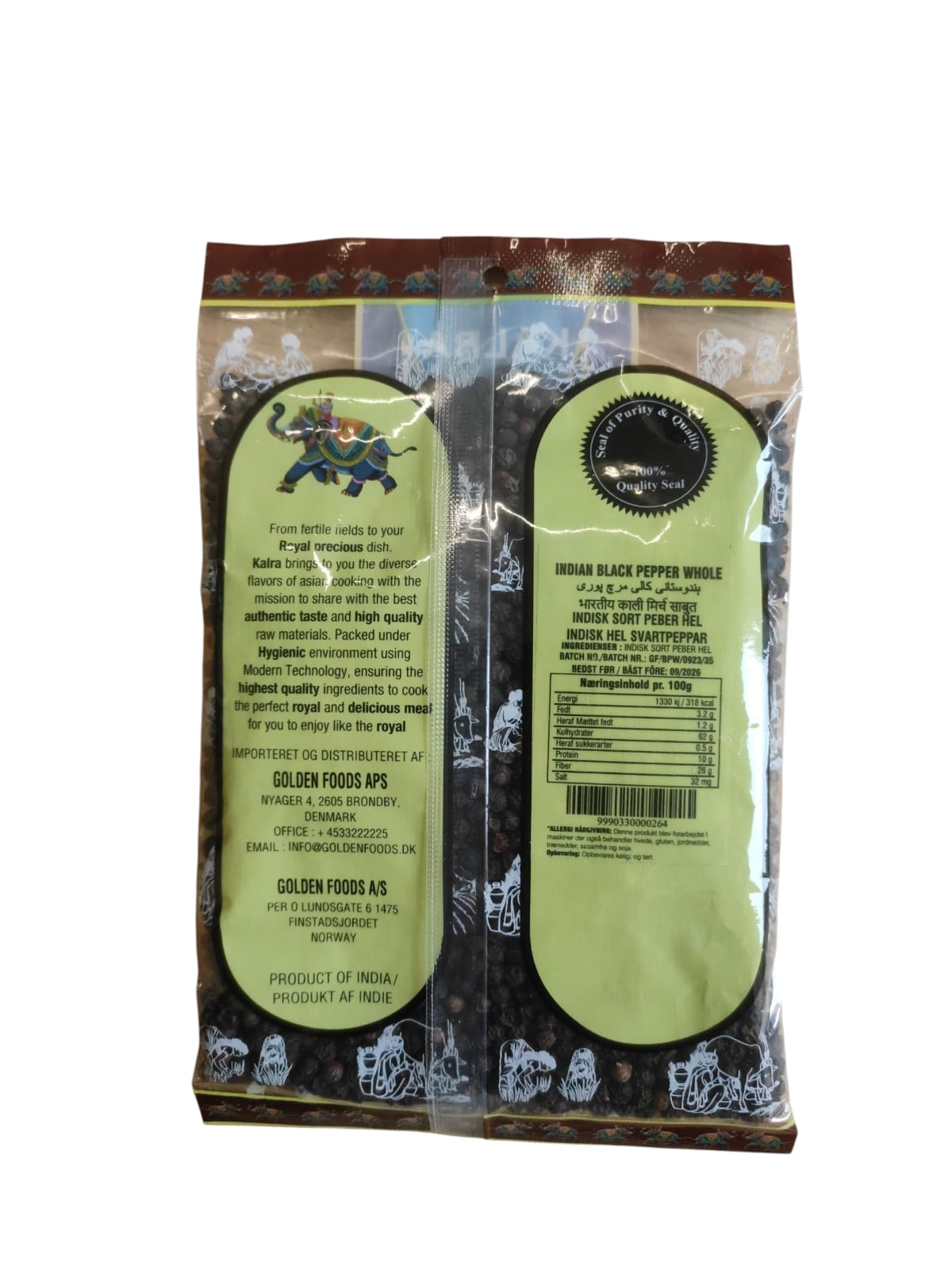 Black Pepper Whole 100g